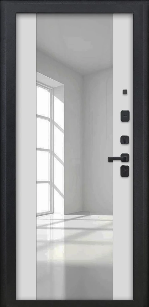 Входная дверь ДвериПРО Квадро ФЛЗ -1 Белый матовый DPRO222499 внутренняя сторона