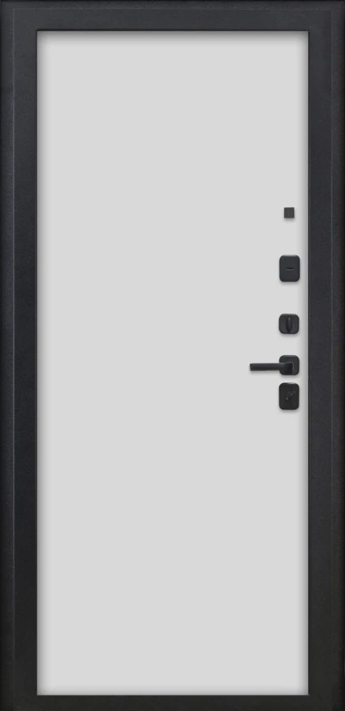 Входная дверь ДвериПРО Л-43 Гладкая Белый матовый DPRO226153 внутренняя сторона