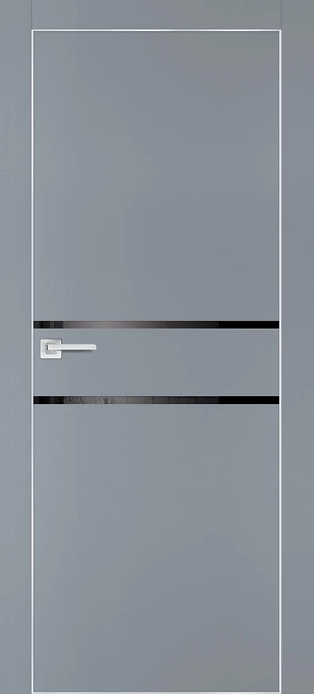 Фото Межкомнатная дверь PX-18 AL кромка с 4-х ст. Серый матовый