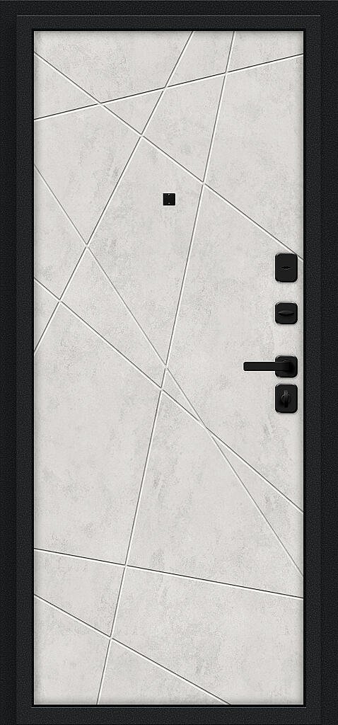 Входная дверь Граффити-5/SBlack Букле черное/Look Art BR6186