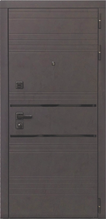 Входная дверь L-43 A-1 (16мм, белая эмаль) внешняя сторона